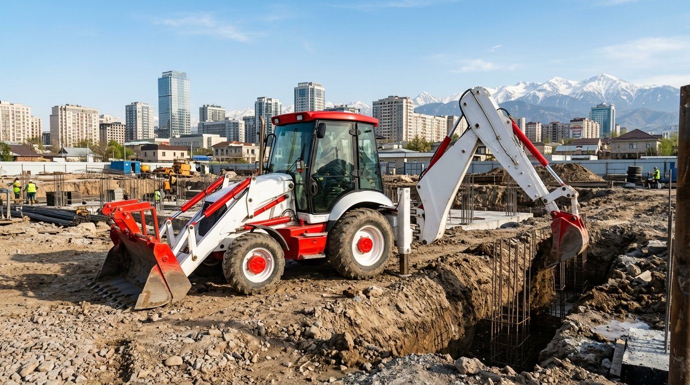 Аренда экскаватора-погрузчика (JCB) в Астане и Алматы